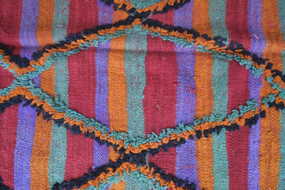 Moroccan Talsint Flatweave Kilim Rug 12.5 x 5.3 ft / 382 x 162 cm - Surcoma