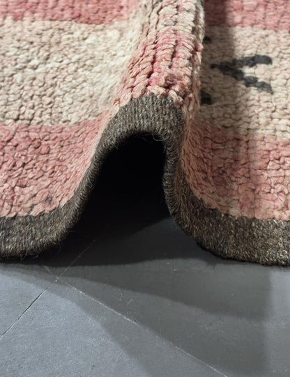 Vintage Rose Pink Moroccan Rug 12.8 x 5.4 ft / 390 x 166 cm