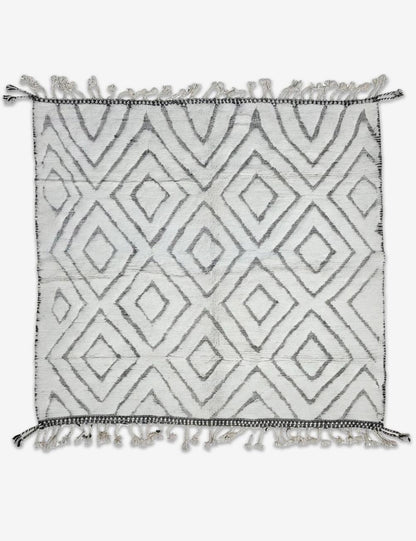 Beni Ourain Style Rug 9.3 x 8.6 ft / 283 x 262 cm