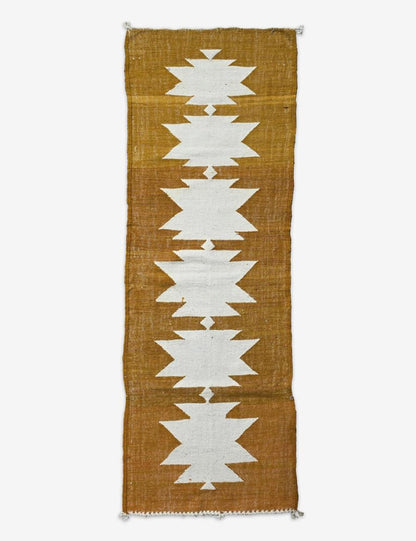 Copper and Ivory Boujad Runner 8.9 x 3.12 ft / 270 x 95 cm