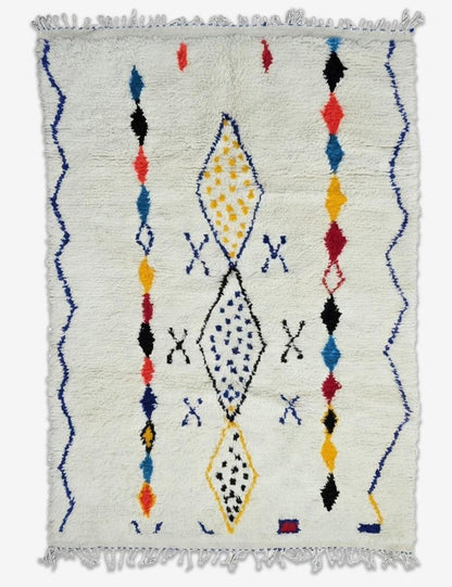 Azilal Moroccan Rug Handmade Rug 9.3 x 6 ft / 284 x 183 cm