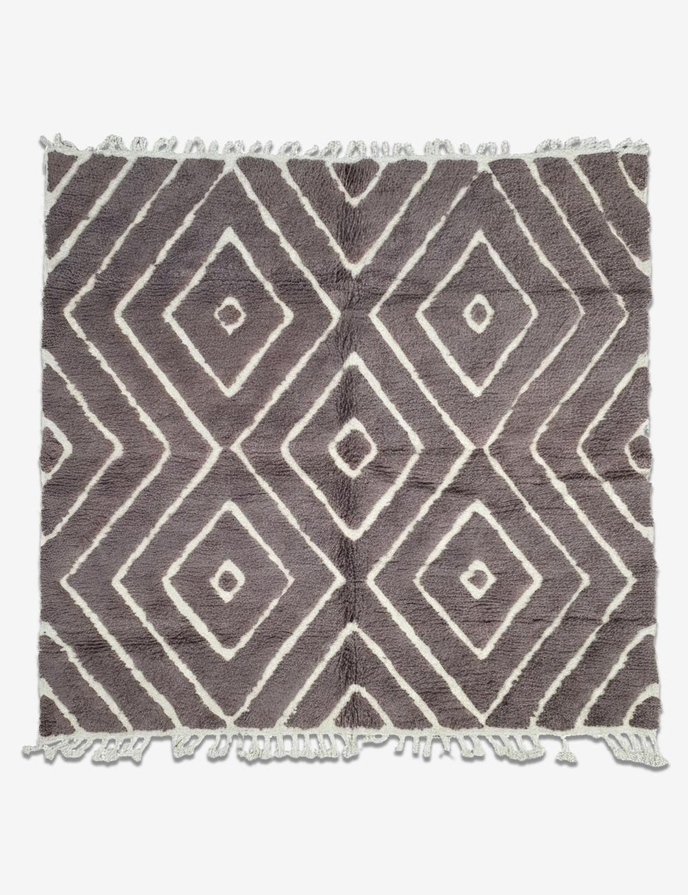 Contemporary Berber Taupe Rug 9.1 x 8.4 ft / 278 x 257 cm