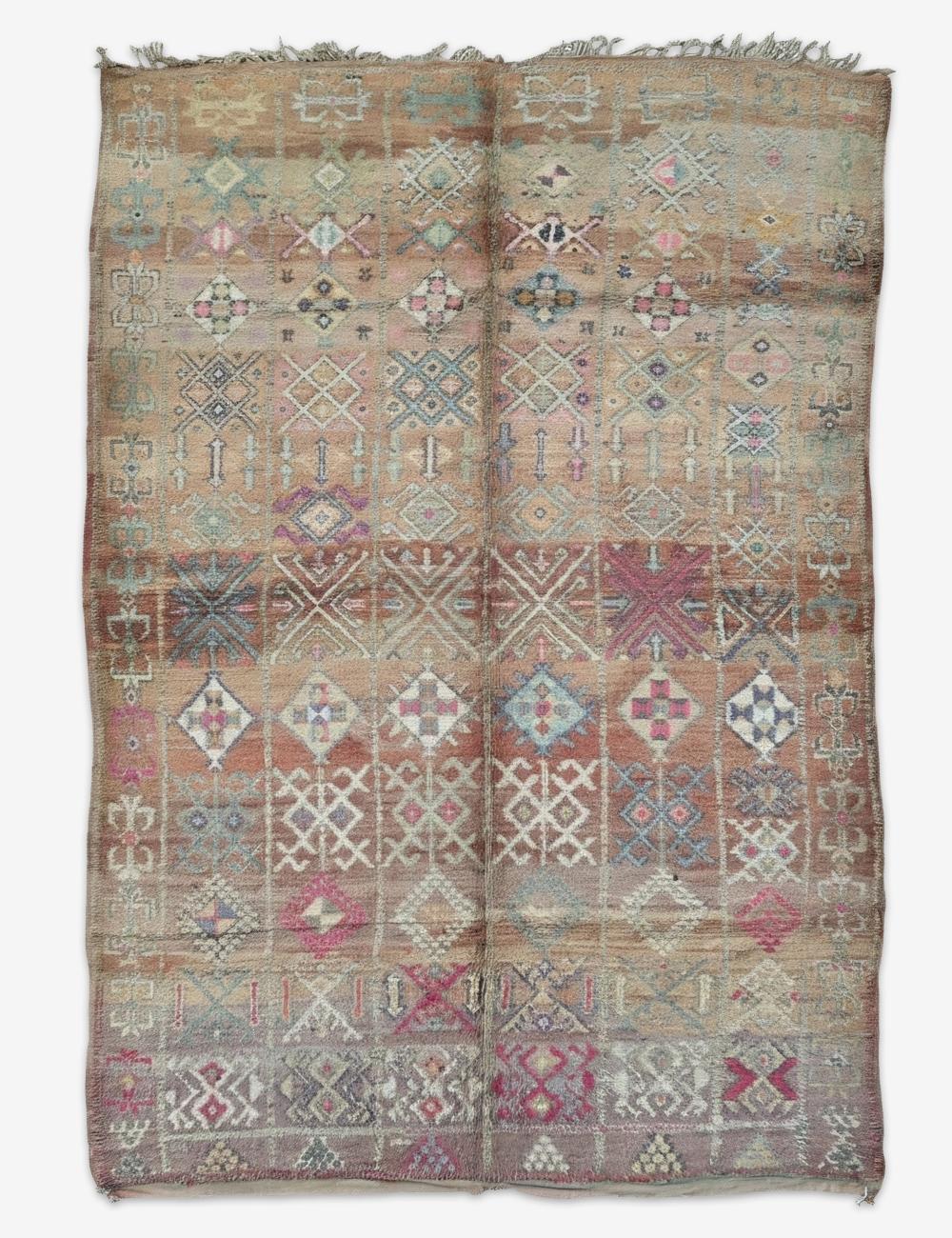 Vintage Wool Area Rug 11 x 7.1 ft / 335 x 218 cm