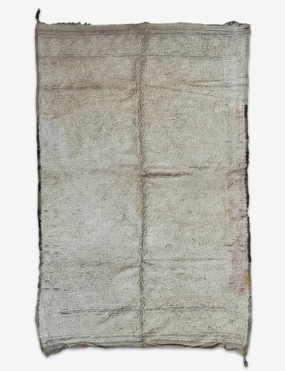 Ivory Grey Wool Rug 10.4 x 6.3 ft / 317 x 192 cm