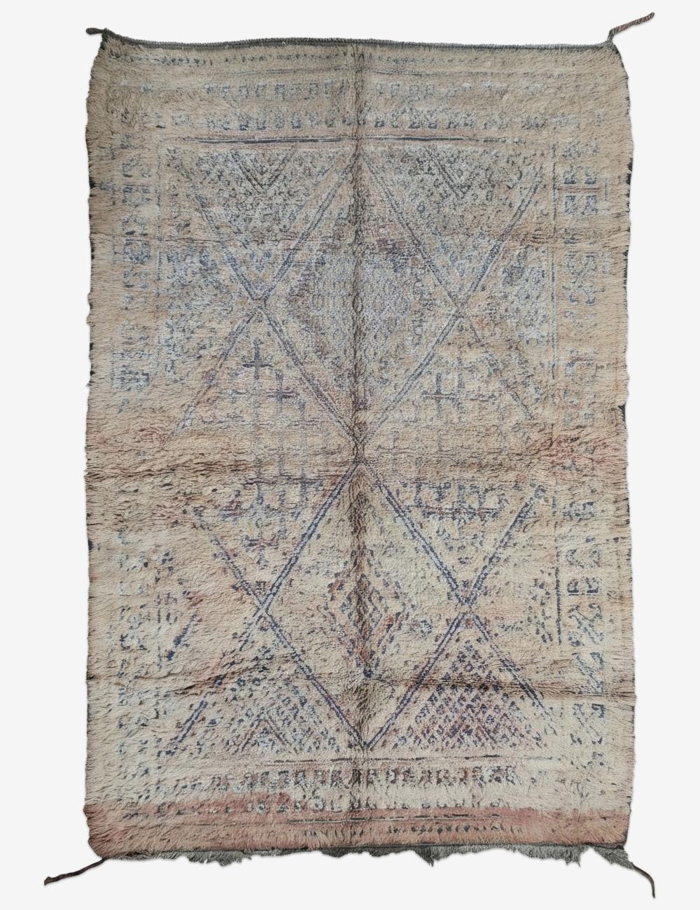 Handwoven Moroccan Carpet 11 x 6.2 ft / 335 x 191 cm