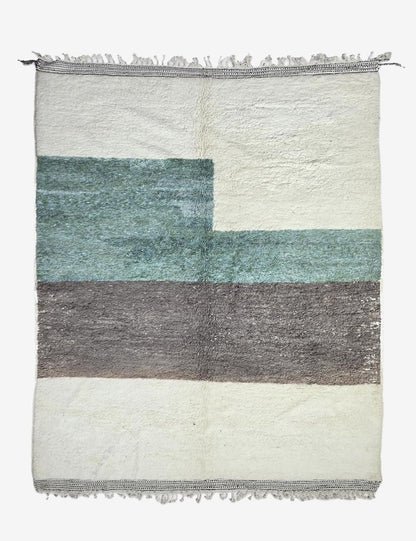 Modern Color Block Moroccan Rug 13.1 x 10.01 ft / 400 x 305 cm