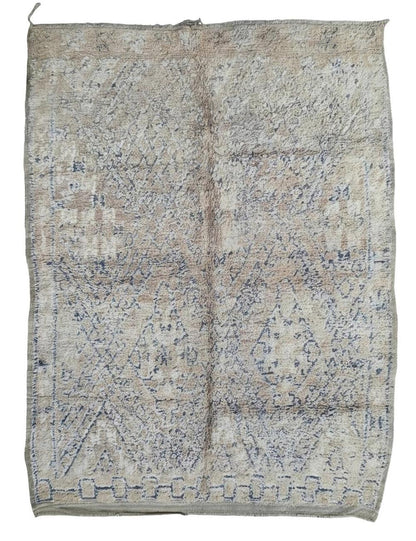 Handwoven Wool Rug with Faded Tribal Motifs  9.8 x 7.15 ft / 300 x 218 cm