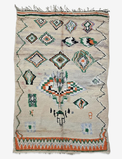 Authentic Vintage Boujad Rug 8.9 x 5.84 ft / 270 x 178 cm