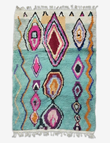 Eclectic Moroccan Rug 9.4 x 6.1 ft / 287 x 187 cm