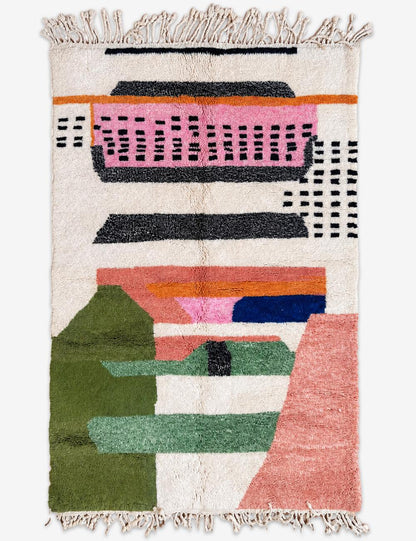 Abstract Color Blocks Beni Mrirt Rug
