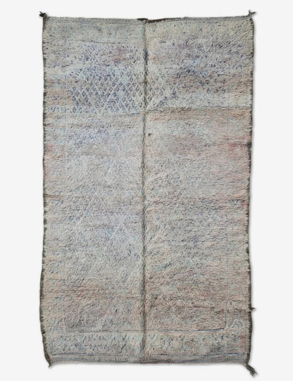 Vintage Silver-Grey Boujad Rug 10.4 x 6.33 ft / 317 x 193 cm
