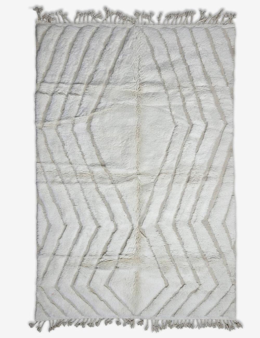 Modern Beni Ourain Style Rug 9.8 x 6.4 ft / 300 x 196 cm