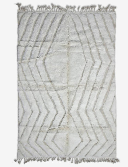 Modern Beni Ourain Style Rug 9.8 x 6.4 ft / 300 x 196 cm
