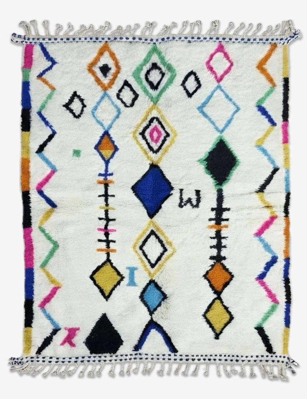 Handmade Azilal Moroccan rug 8.2 x 6 ft / 250 x 185 cm