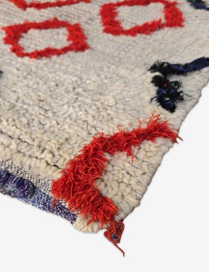 Vintage Geometric Diamond Moroccan Rug 6 x 2.62 ft / 183 x 80 cm