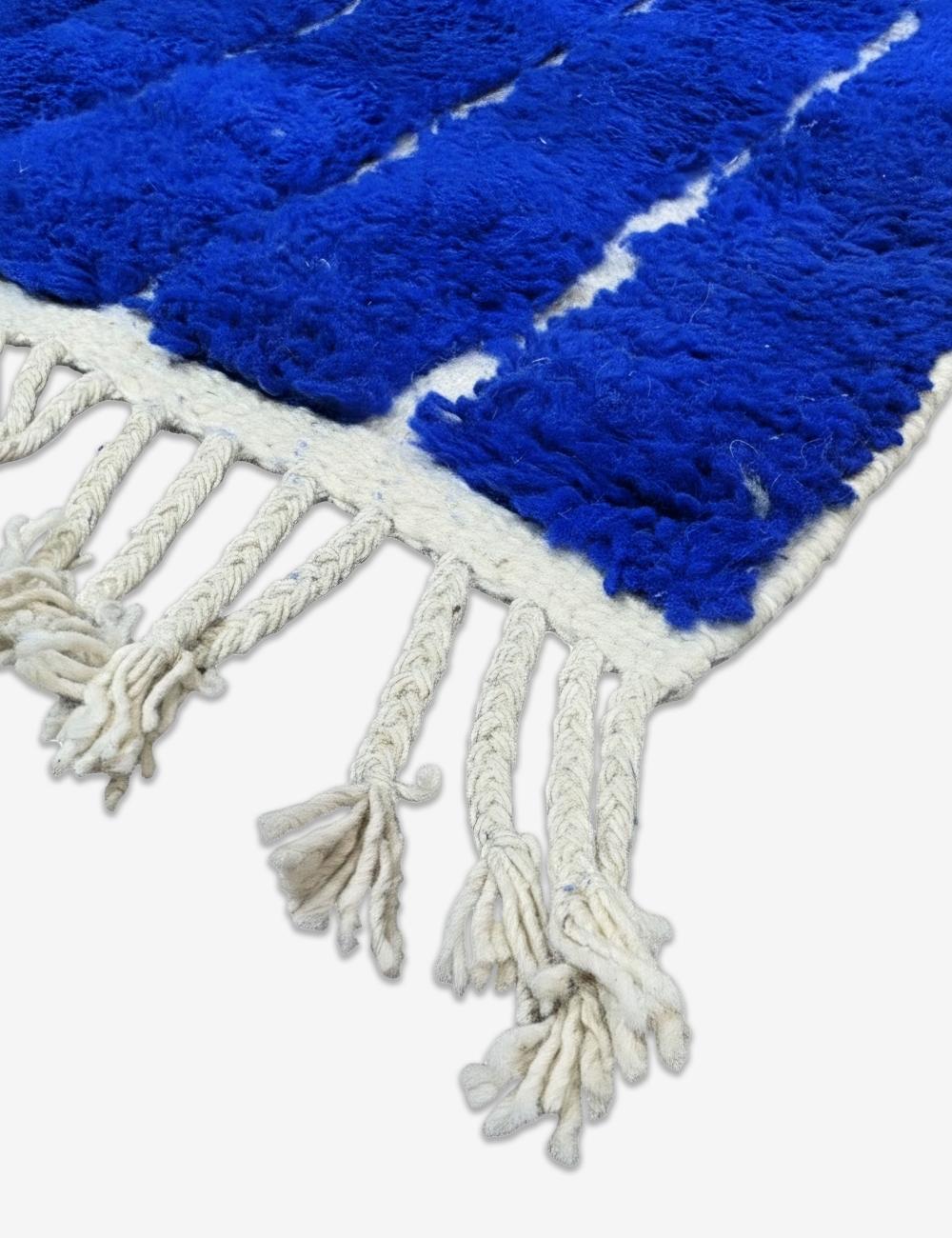 Blue Moroccan Rug 9.8 x 7.7 ft / 300 x 237 cm