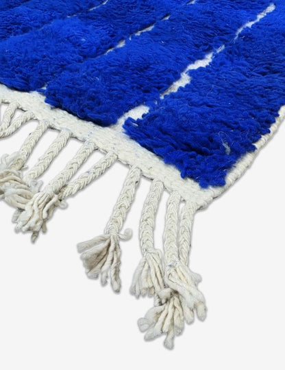 Blue Moroccan Rug 9.8 x 7.7 ft / 300 x 237 cm