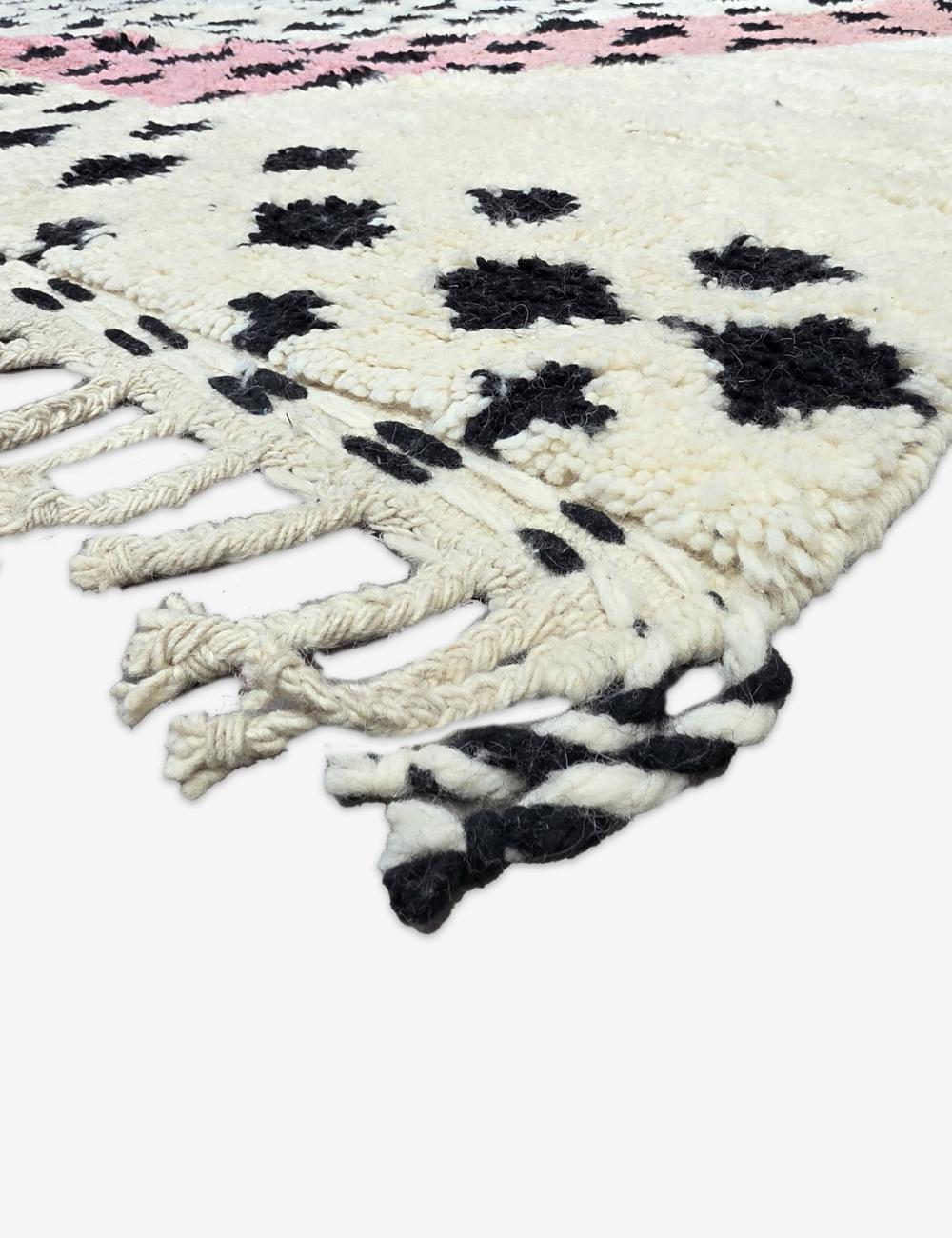 Ivory Dotted Wool Rug 10.2 x 7.8 ft / 310 x 240 cm