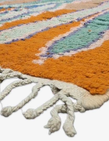 Earth Tone Botanical Boujad Rug 9.3 x 5.84 ft / 284 x 178 cm