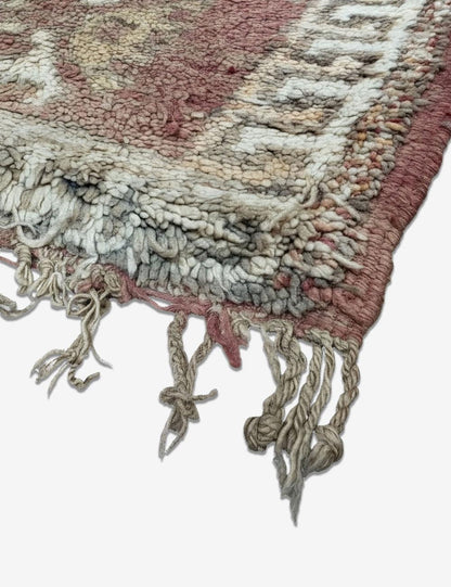 Authentic Vintage Moroccan Rug 7.1 x 6.2 ft / 215 x 190 cm