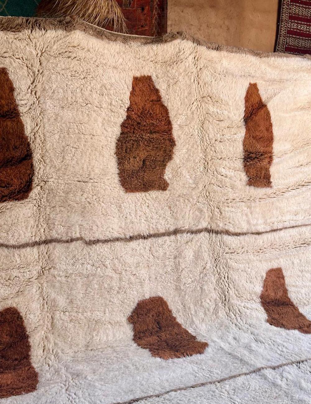 Custom Beni Mrirt Moroccan Wool Rug