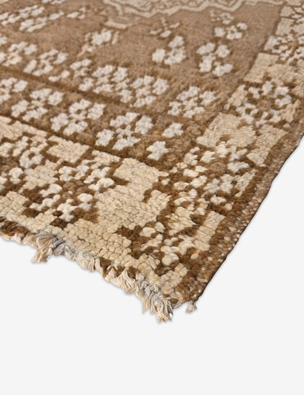 Vintage Earthy Medallion Azilal Rug 5.9 x 2.49 ft / 180 x 76 cm