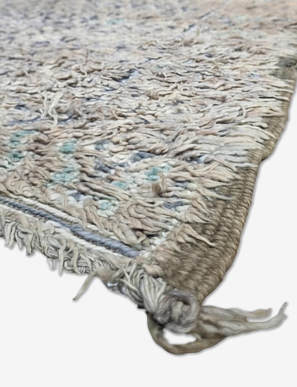 Vintage Silver-Grey Boujad Rug 10.4 x 6.33 ft / 317 x 193 cm