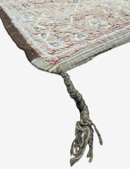 Large-Scale Diamond Lattice Vintage Beni M'Guild Wool Rug 10.8 x 6.23 ft / 330 x 190 cm