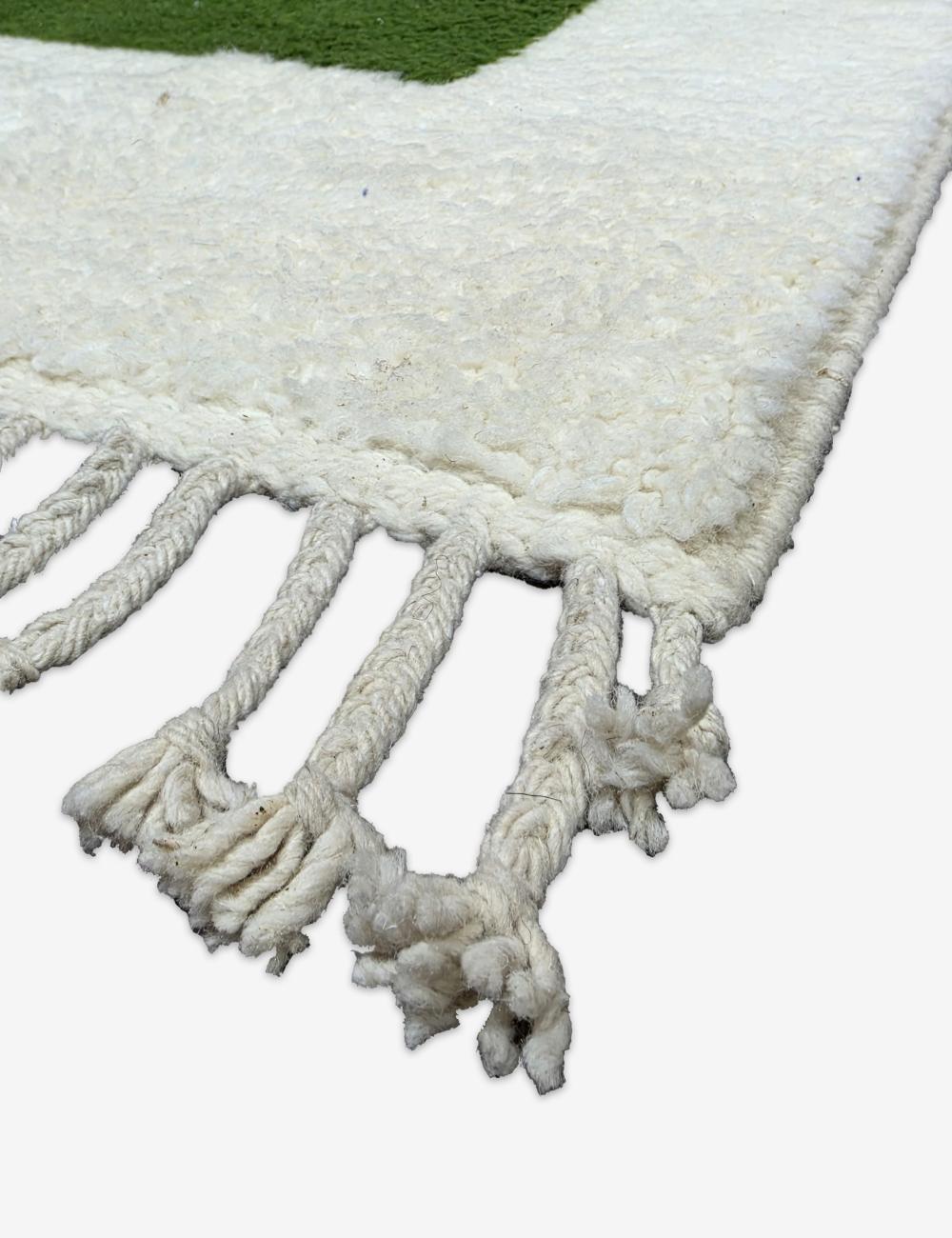Ivory Custom Boujad Rug – Handmade Polka Dot Moroccan Wool Rug