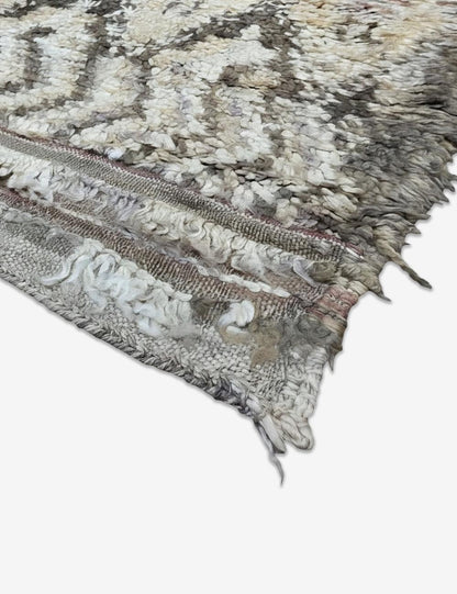 Grey Diamond Berber Wool Rug 14.1 x 5.9 ft / 430 x 180 cm