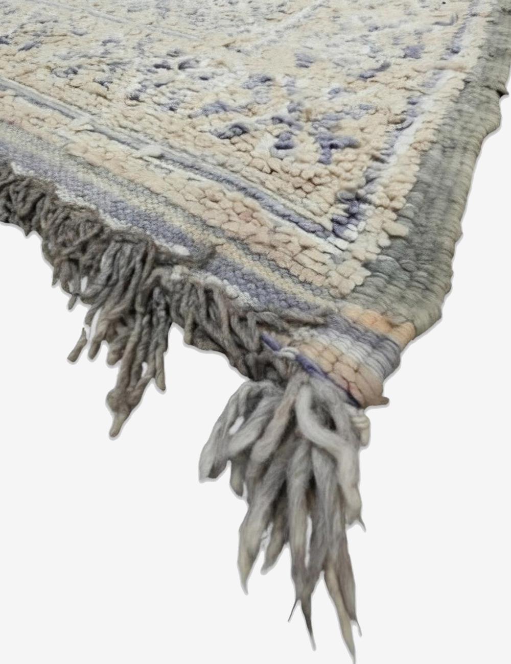 Dusty Blush Diamond Lattice Vintage Beni M'Guild Wool Rug 10.6 x 6.89 ft / 322 x 210 cm