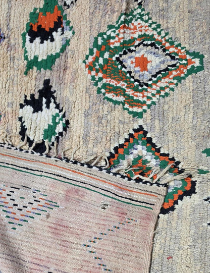 Authentic Vintage Boujad Rug 8.9 x 5.84 ft / 270 x 178 cm