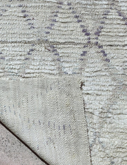 Authentic Beige and Gray Vintage Azilal 5.7 x 2.4 ft / 174 x 73 cm
