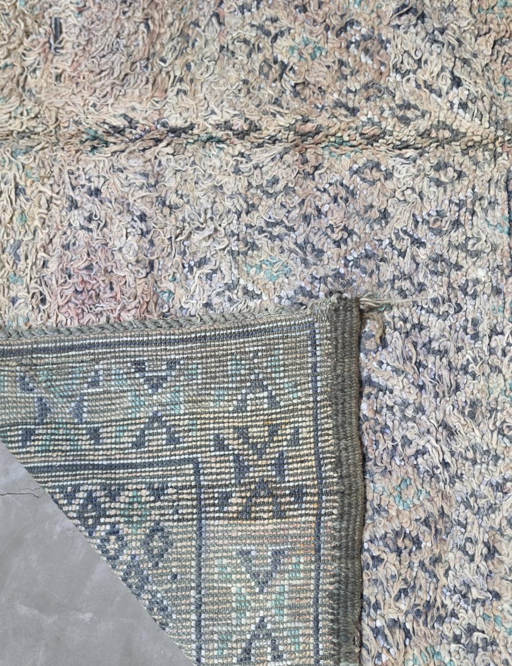 Vintage Silver-Grey Boujad Rug 10.4 x 6.33 ft / 317 x 193 cm
