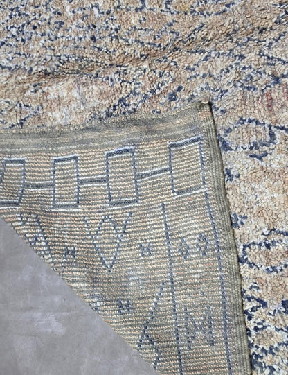 Handwoven Wool Rug with Faded Tribal Motifs  9.8 x 7.15 ft / 300 x 218 cm