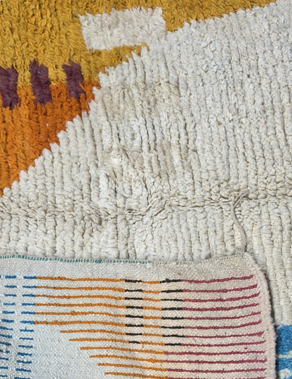Colorful Wool Moroccan Rug  8.6 x 6.79 ft / 261 x 207 cm