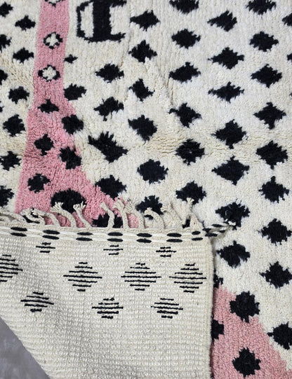 Ivory Dotted Wool Rug 10.2 x 7.8 ft / 310 x 240 cm