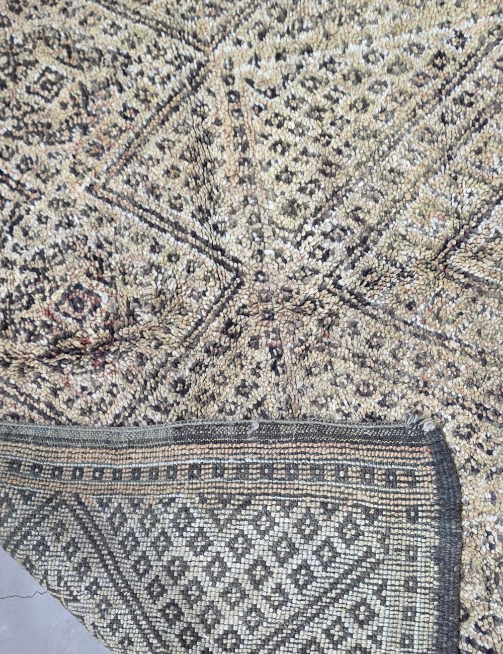 Vintage Beni M'Guild Wool Diamond Rug 11.7 x 6.23 ft / 358 x 190 cm