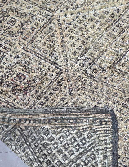 Vintage Beni M'Guild Wool Diamond Rug 11.7 x 6.23 ft / 358 x 190 cm