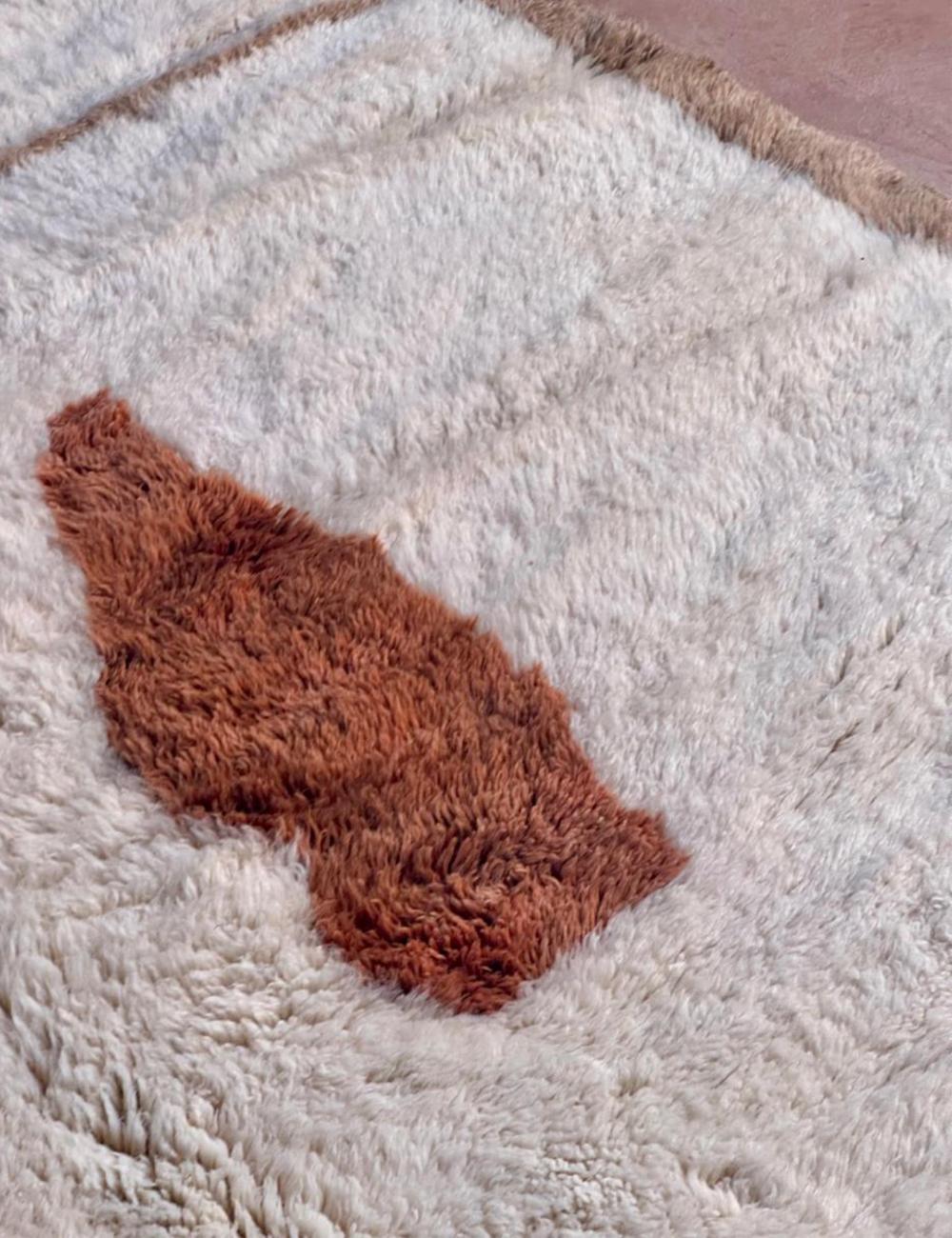 Custom Beni Mrirt Moroccan Wool Rug