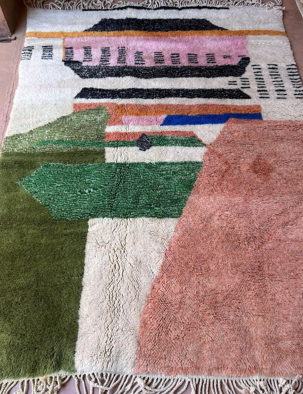 Abstract Color Blocks Beni Mrirt Rug
