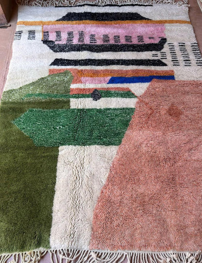 Abstract Color Blocks Beni Mrirt Rug