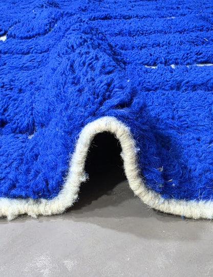Blue Moroccan Rug 9.8 x 7.7 ft / 300 x 237 cm