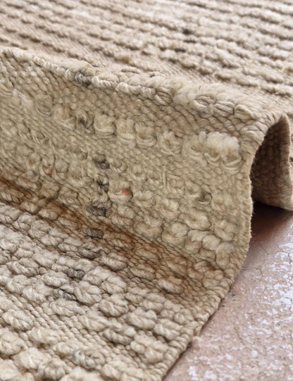 Vintage Moroccan Beige and Taupe Azilal Rug 5.4 x 2.69 ft / 166 x 82 cm