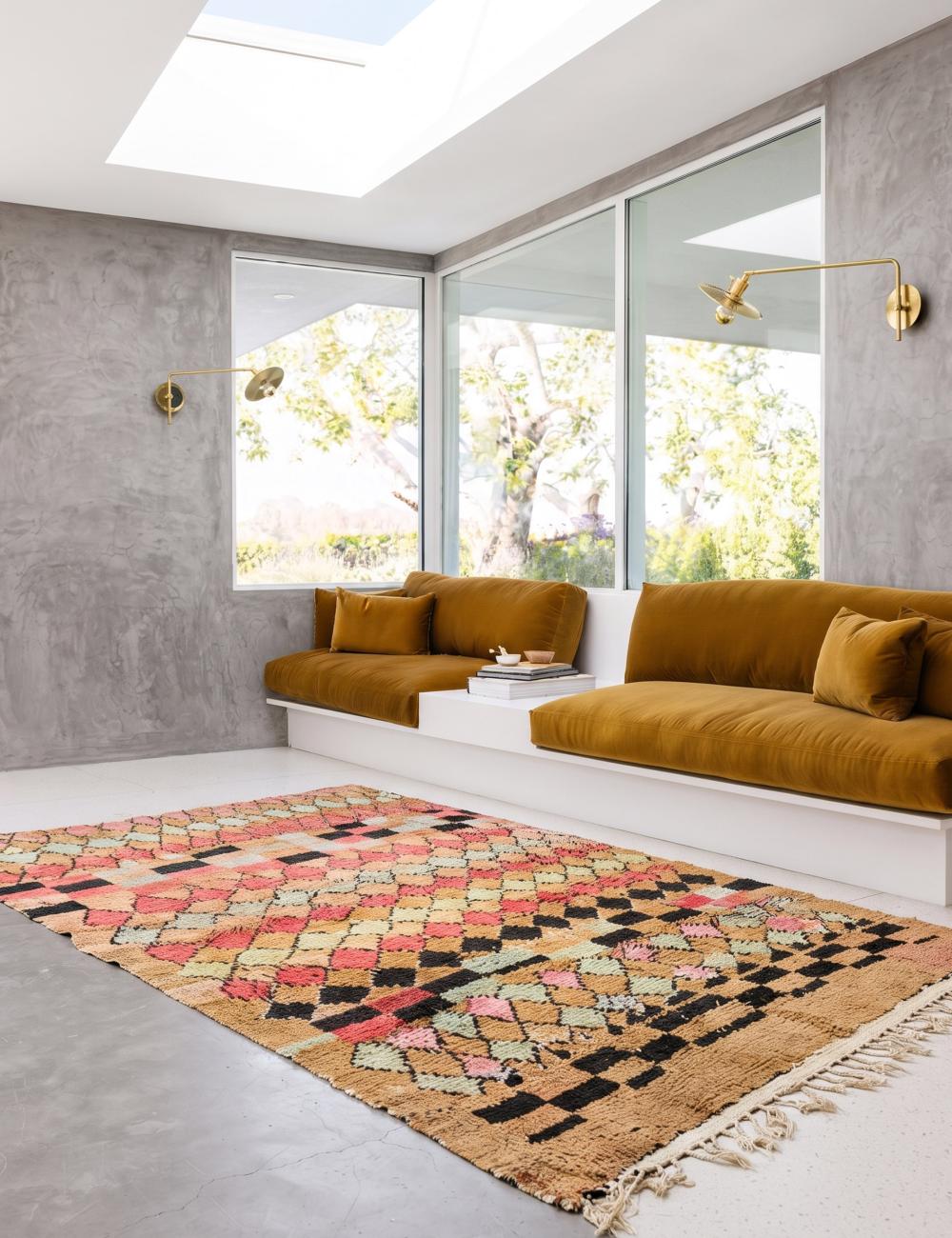 Handmade Moroccan Vintage Rug 9.6 x 5.9 ft / 294 x 182 cm