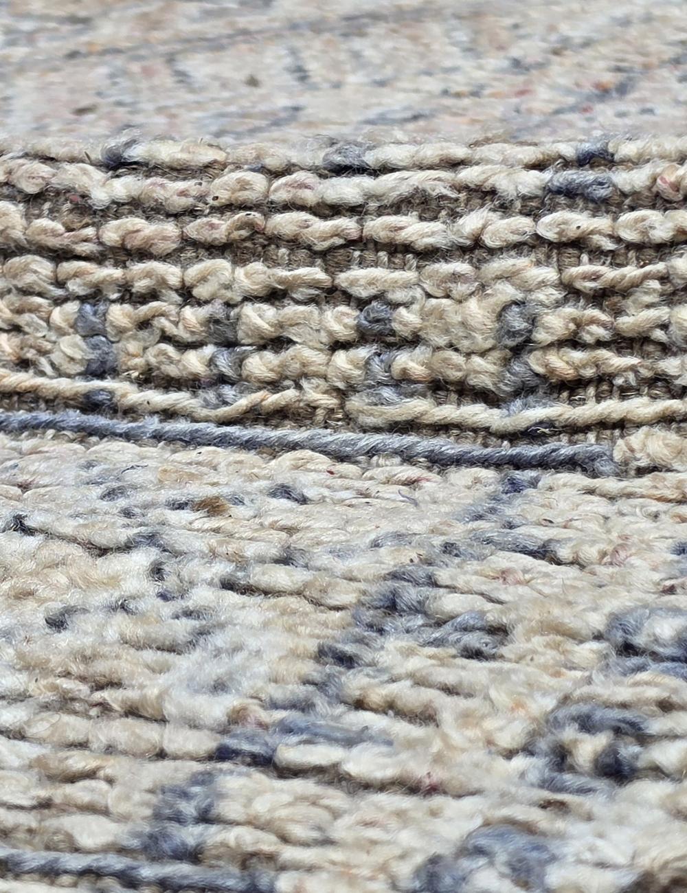 Diamond Lattice Cross Motif Modern Boujad Wool Rug 10.6 x 6.23 ft / 324 x 190 cm