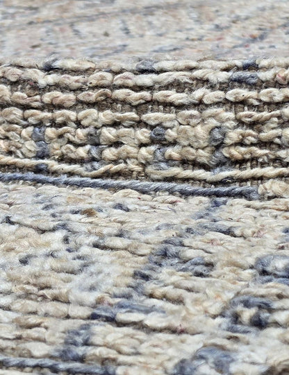 Diamond Lattice Cross Motif Modern Boujad Wool Rug 10.6 x 6.23 ft / 324 x 190 cm