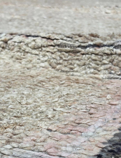Ivory Grey Wool Rug 10.4 x 6.3 ft / 317 x 192 cm