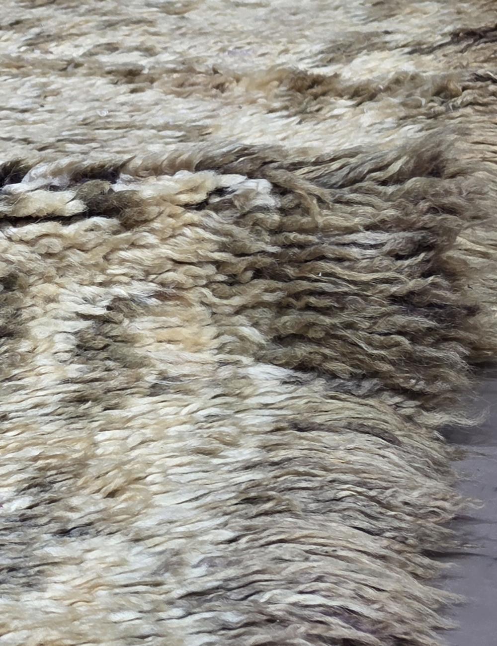 Grey Diamond Berber Wool Rug 14.1 x 5.9 ft / 430 x 180 cm