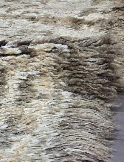 Grey Diamond Berber Wool Rug 14.1 x 5.9 ft / 430 x 180 cm